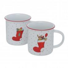 Чаша Mug 310мл Flocky бяла два вида